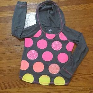 Gray shirt with a hood